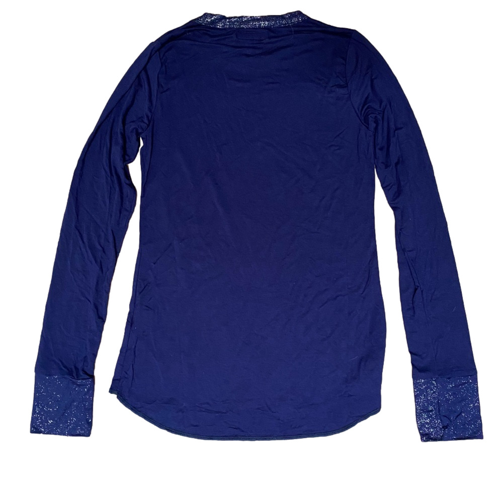 NEW MICHAEL LAUREN FOIL TRIM TEE - Picture 2 of 4
